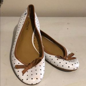 Coach flats, used.